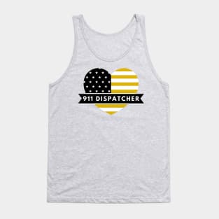 Dispatcher Heart for 911 Police First Responders Tank Top